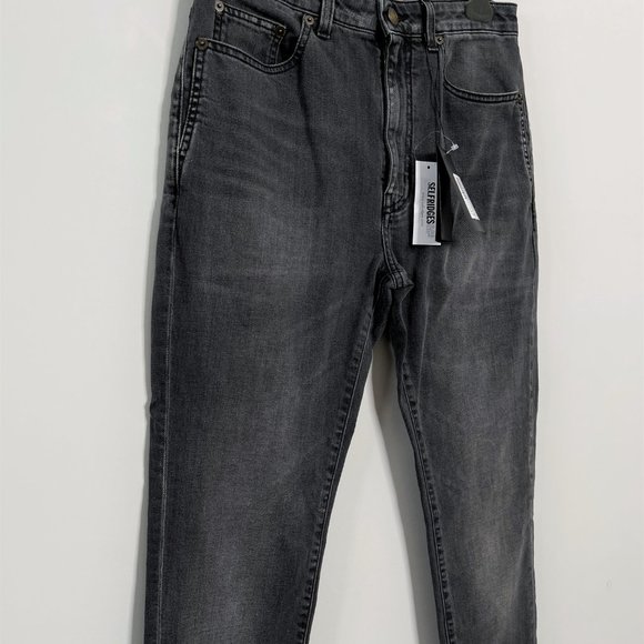 Saint Laurent Faded Skinny High-Rise Stretch-Denim - Picture 9 of 11